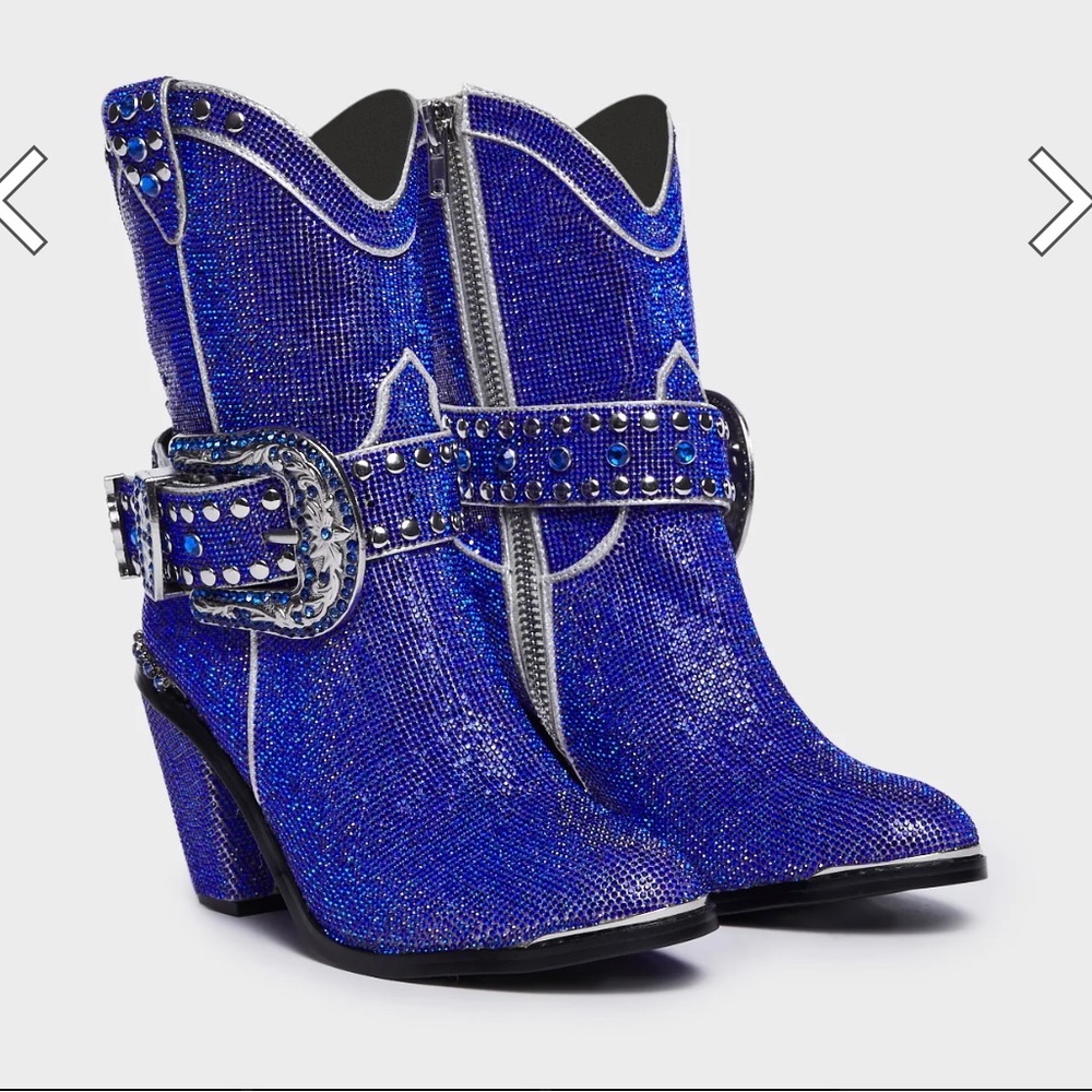 Dollskill cowboy boots, royal blue!